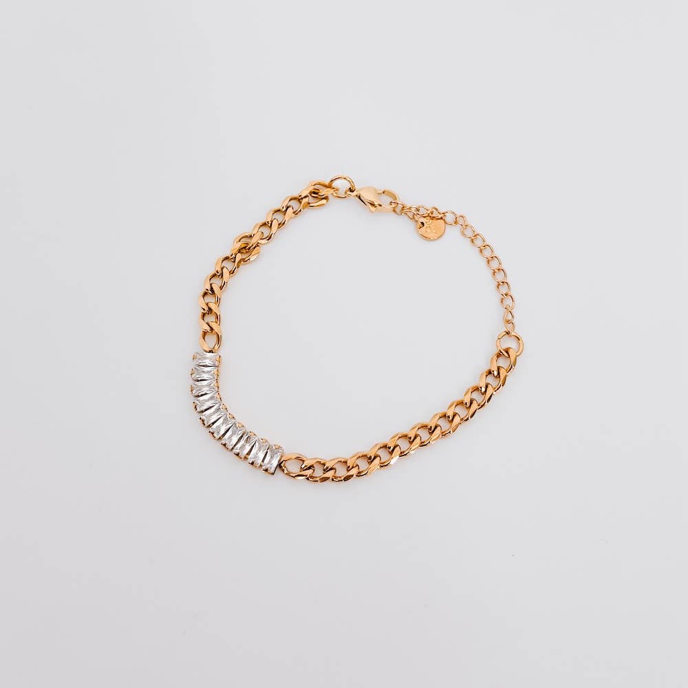 Desiree Crystal Chain Waterproof Bracelet